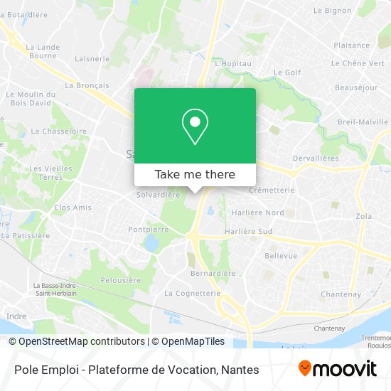 Pole Emploi - Plateforme de Vocation map