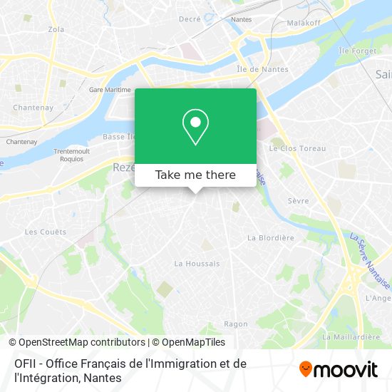 OFII - Office Français de l'Immigration et de l'Intégration map