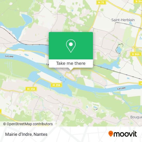 Mairie d'Indre map