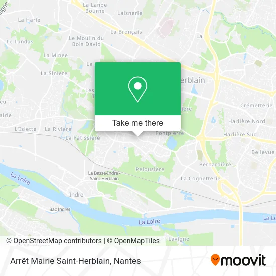 Mapa Arrêt Mairie Saint-Herblain