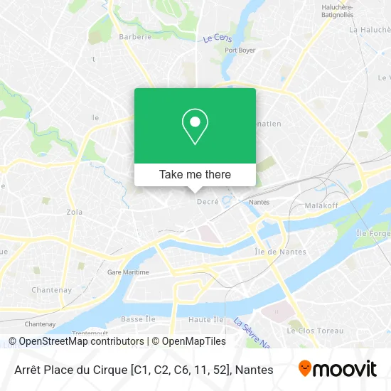 Arrêt Place du Cirque [C1, C2, C6, 11, 52] map