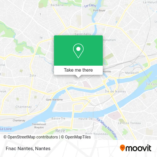 Fnac Nantes map