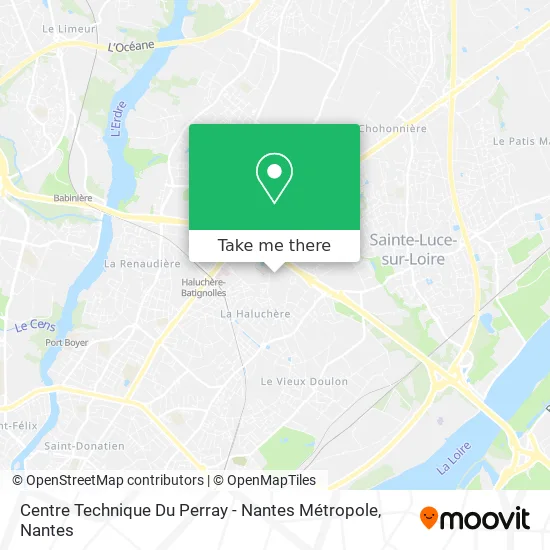 Centre Technique Du Perray - Nantes Métropole map