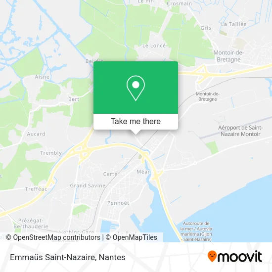 Emmaüs Saint-Nazaire map