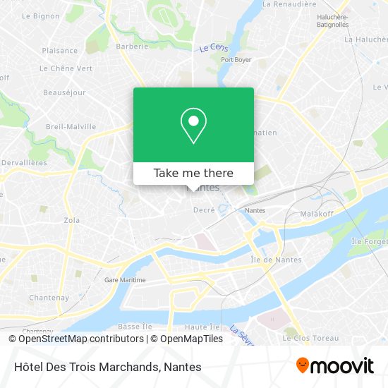 Hôtel Des Trois Marchands map