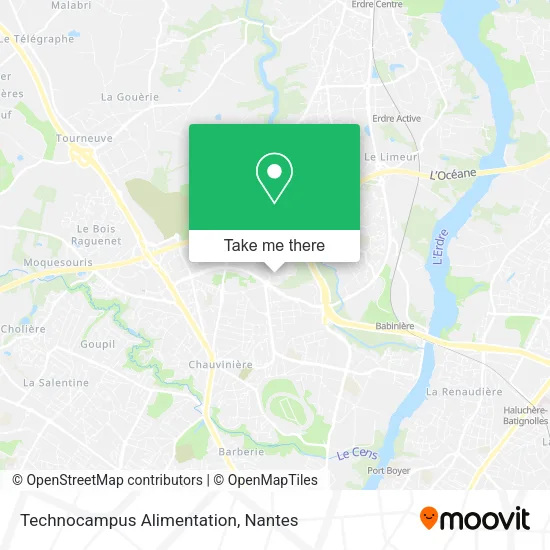 Technocampus Alimentation map