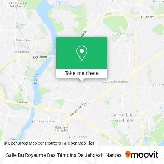 Salle Du Royaume Des Témoins De Jehovah map