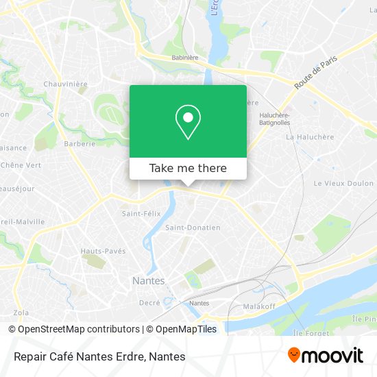 Repair Café Nantes Erdre map