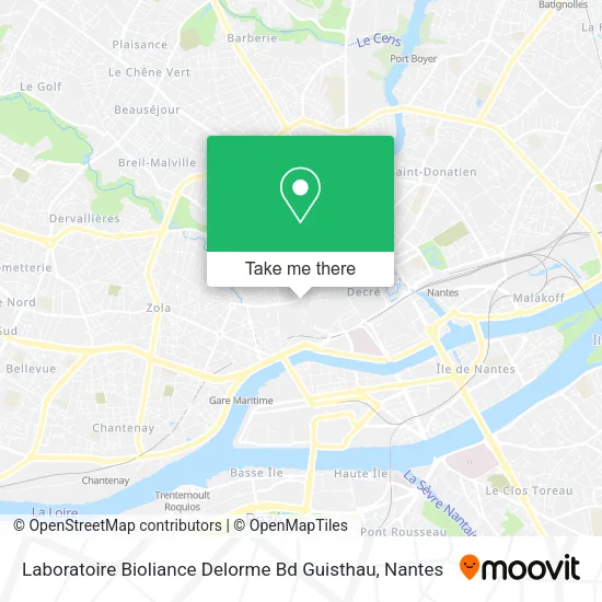 Laboratoire Bioliance Delorme Bd Guisthau map