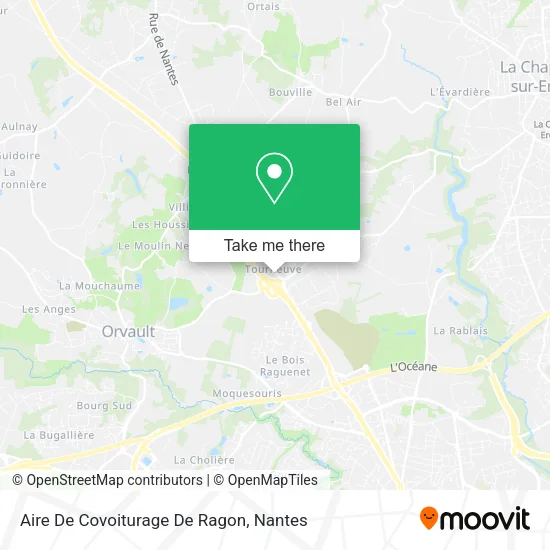 Mapa Aire De Covoiturage De Ragon
