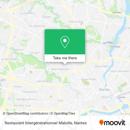 Restaurant Intergénérationnel Malville map