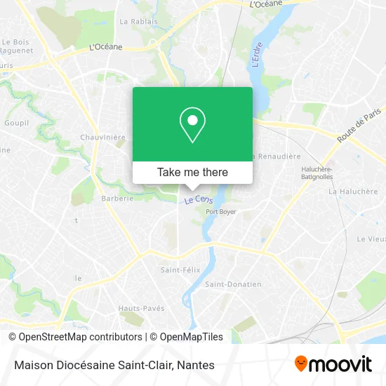Mapa Maison Diocésaine Saint-Clair