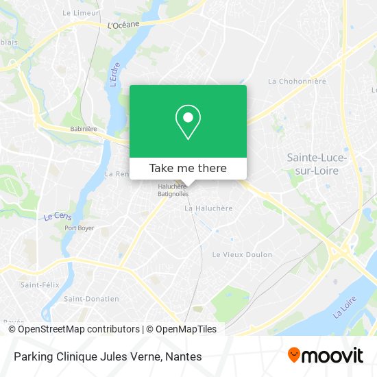 Parking Clinique Jules Verne map
