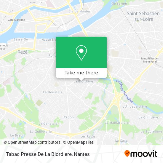 Tabac Presse De La Blordiere map