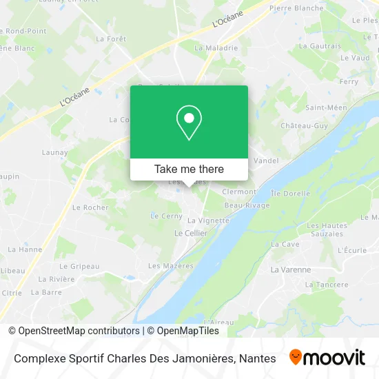 Complexe Sportif Charles Des Jamonières map