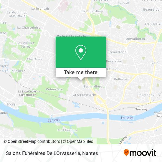 Salons Funéraires De L'Orvasserie map