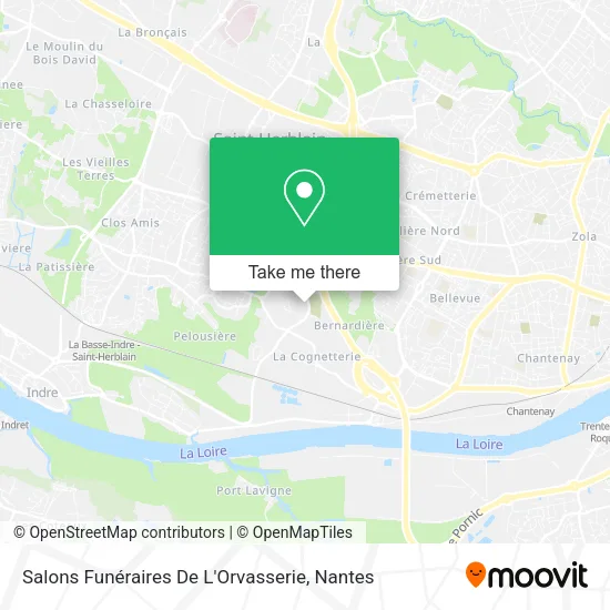 Salons Funéraires De L'Orvasserie map