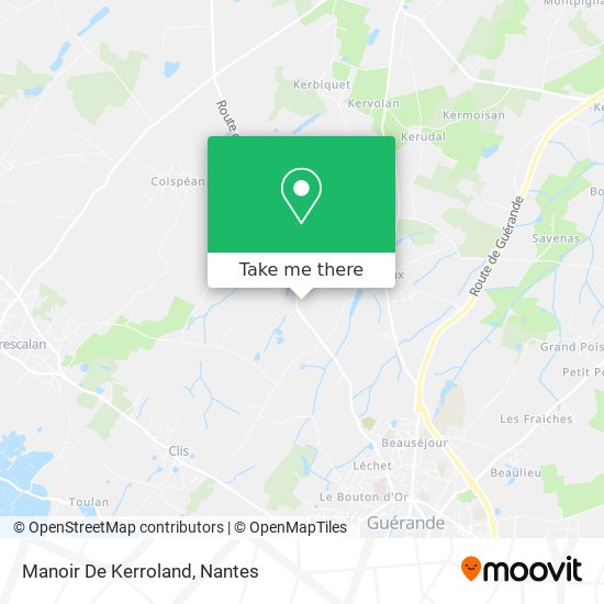 Manoir De Kerroland map