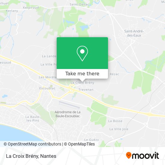 La Croix Brény map