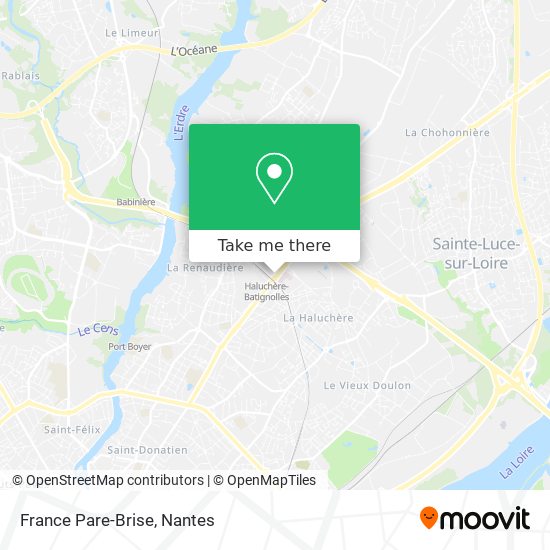 France Pare-Brise map