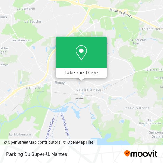 Parking Du Super-U map