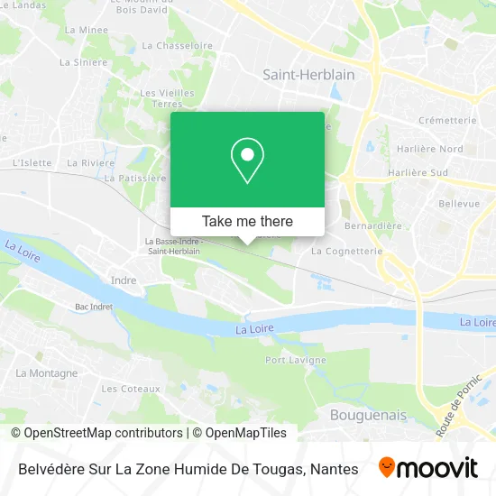 Mapa Belvédère Sur La Zone Humide De Tougas