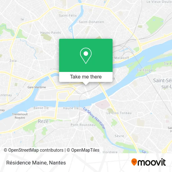 Mapa Résidence Maine