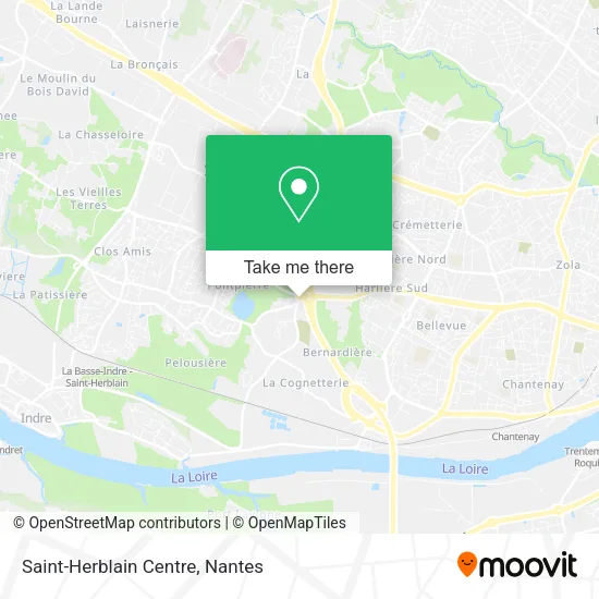 Mapa Saint-Herblain Centre
