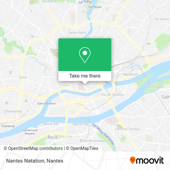 Nantes Natation map
