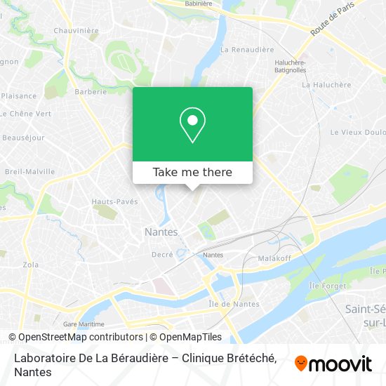 Laboratoire De La Béraudière – Clinique Brétéché map