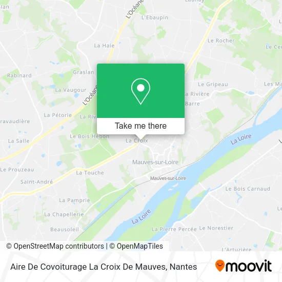 Mapa Aire De Covoiturage La Croix De Mauves