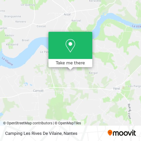 Camping Les Rives De Vilaine map