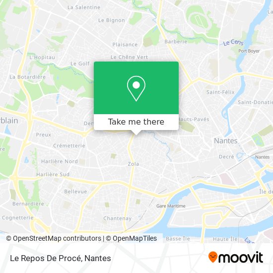 Le Repos De Procé map