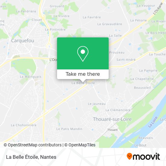 La Belle Étoile map