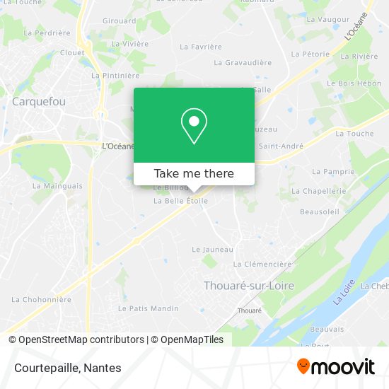 Courtepaille map