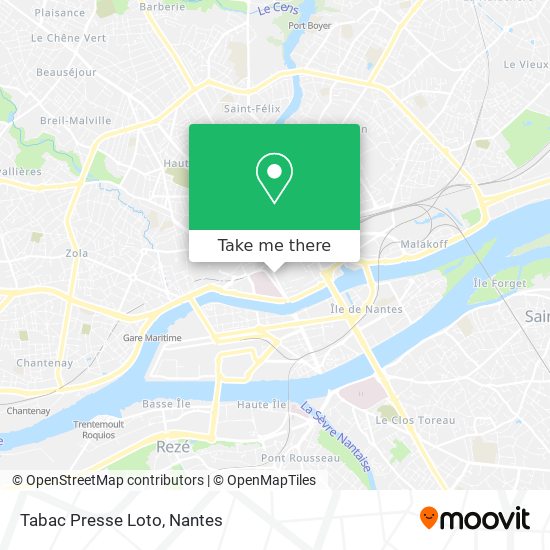 Tabac Presse Loto map