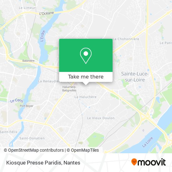 Kiosque Presse Paridis map