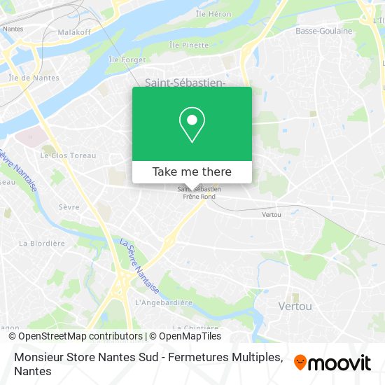 Monsieur Store Nantes Sud - Fermetures Multiples map