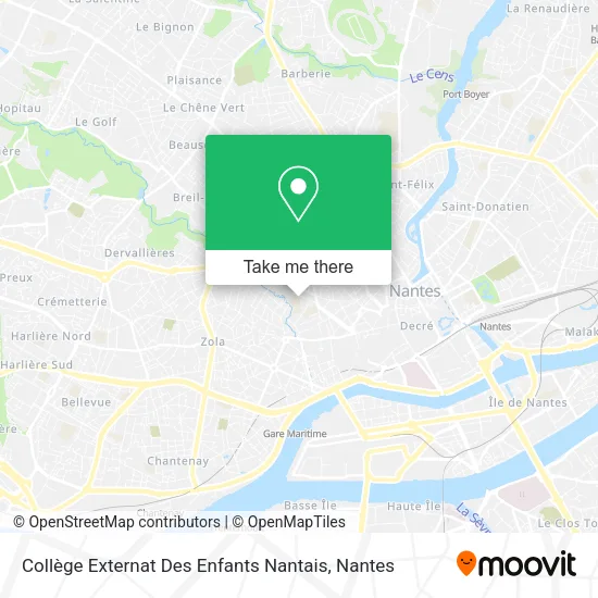 Collège Externat Des Enfants Nantais map