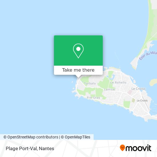 Plage Port-Val map