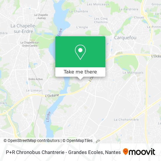 Mapa P+R Chronobus Chantrerie - Grandes Ecoles