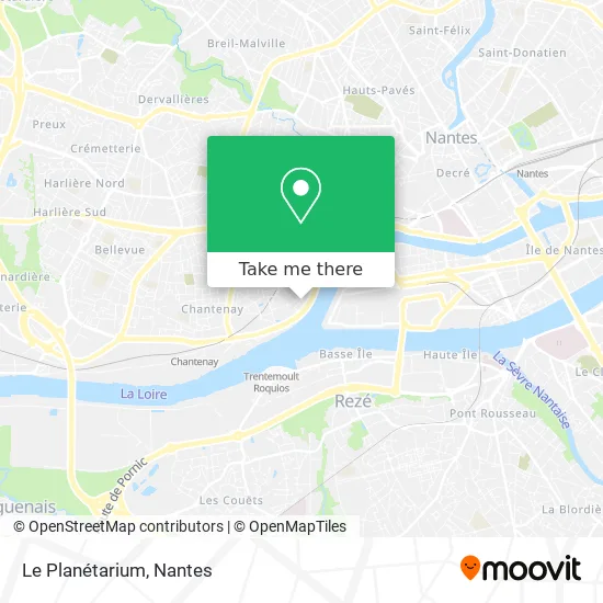 Le Planétarium map