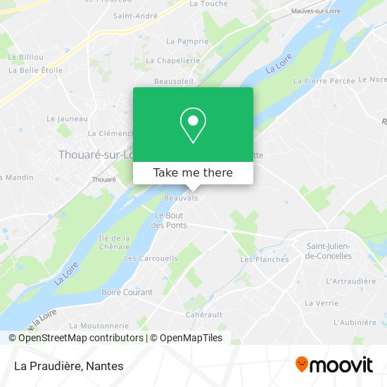 La Praudière map