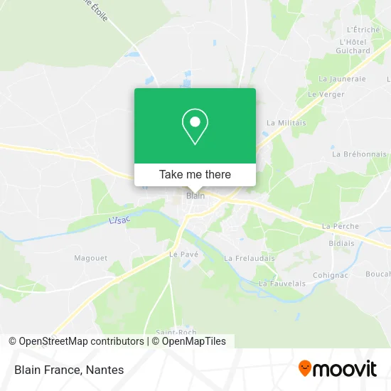Mapa Blain France
