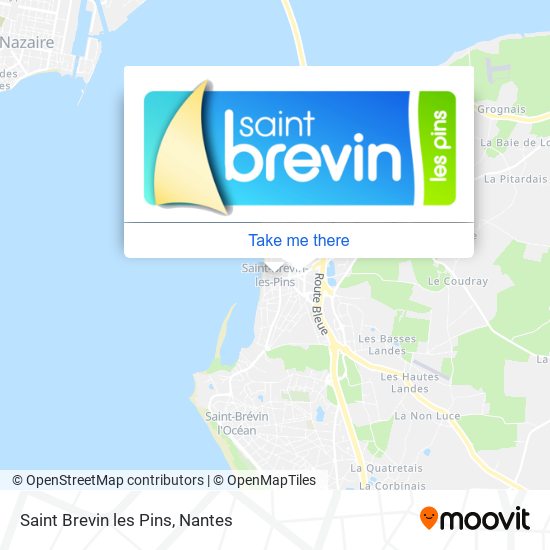 Mapa Saint Brevin les Pins