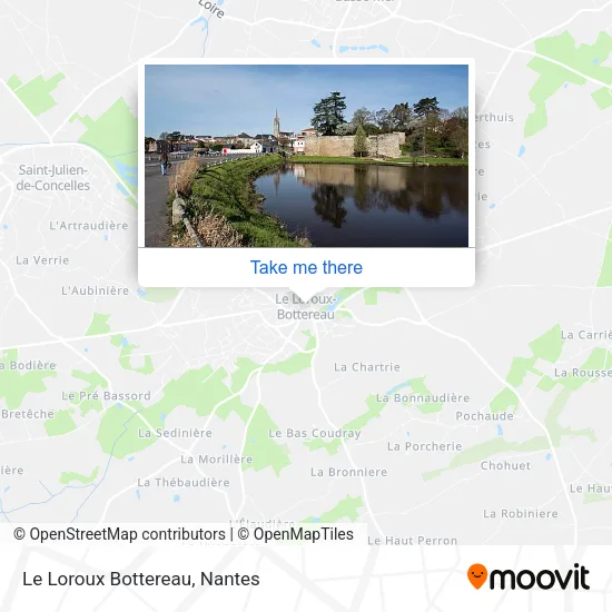 Mapa Le Loroux Bottereau