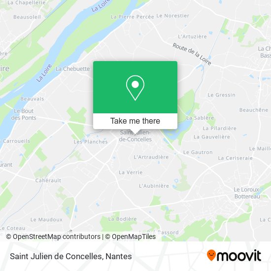 Saint Julien de Concelles map