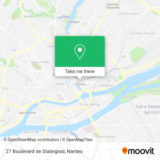 Mapa 27 Boulevard de Stalingrad