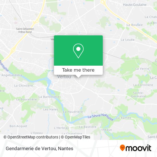 Gendarmerie de Vertou map
