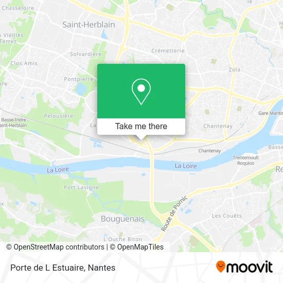 Mapa Porte de L Estuaire